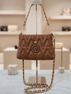 Valentino by Mario Valentino Vanille Diamond Leather Shoulder Bag Crossbody